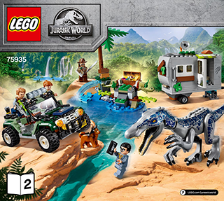 LEGO Jurassic World Baryonx MINIFIG brand new from Lego set #75935