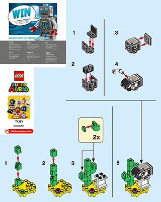 Fuzzy Spukmatz Stachi Mario-Charaktere-Serie LEGO Super Mario 71361 AUSWAHL