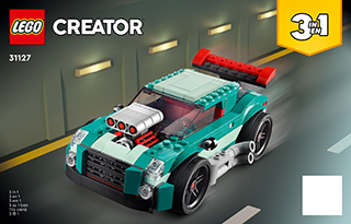 LEGO Creator - Carro de corrida de rua - 31127, LEGO CREATOR