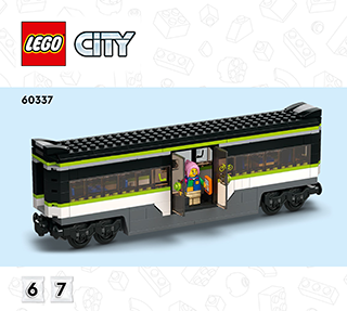 Trem de passageiros de alta velocidade Lego City