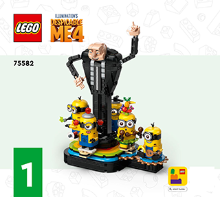 ぬ❌ Lego Mi Villano Favorito 4 Figura Gru Y Minions 75582 | MercadoLivre