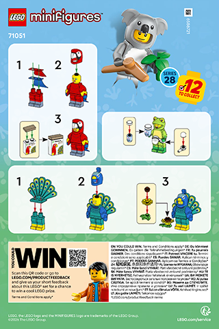 乐高小人仔动物系列 28说明书