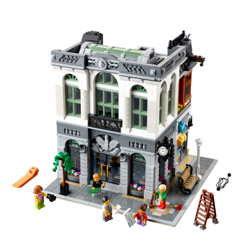 LEGO City Bank modular MOC Bauanleitung /Instructions keine Steine /no bricks