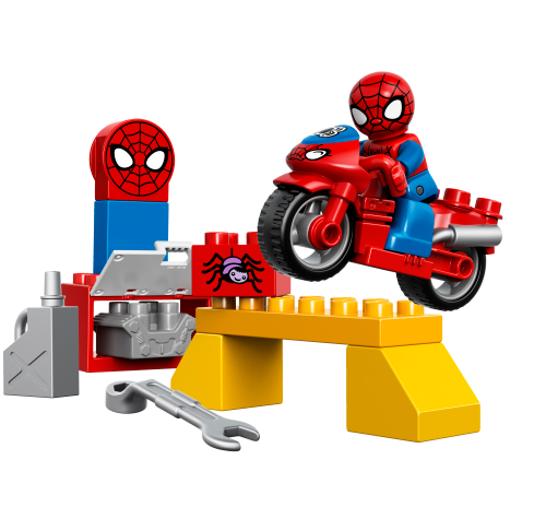 LEGO 10607 El Taller de la Moto Araña de Spider-Man