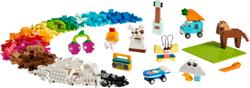 Scatola mattoncini creativi – arcobaleno — set LEGO 11038