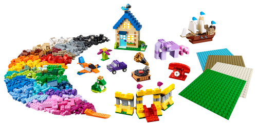 Mattoncini, basi per mattoncini — set LEGO 11717