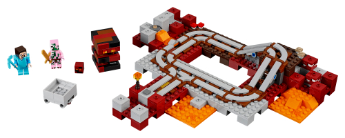 La ferrovia del Nether — set LEGO 21130