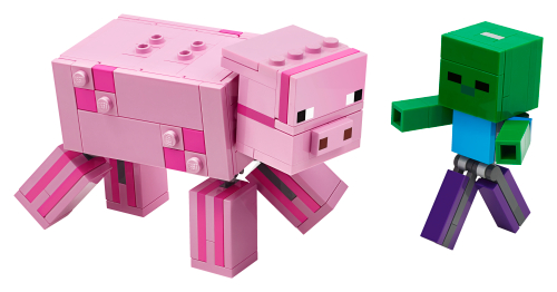 Maxi-figure Maiale e Baby Zombi — set LEGO 21157