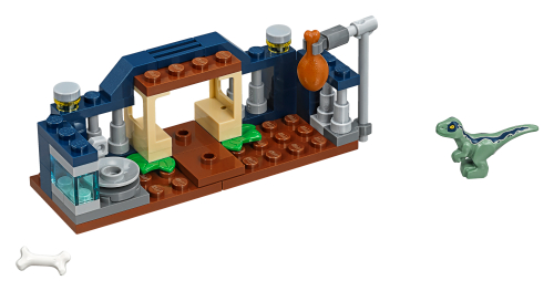 Il recinto del piccolo Velociraptor — set LEGO 30382