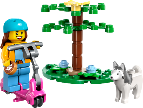 Parco per cani e scooter — set LEGO 30639