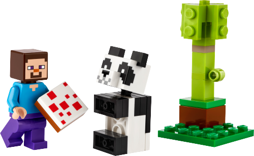 Steve e Baby Panda — set LEGO 30672