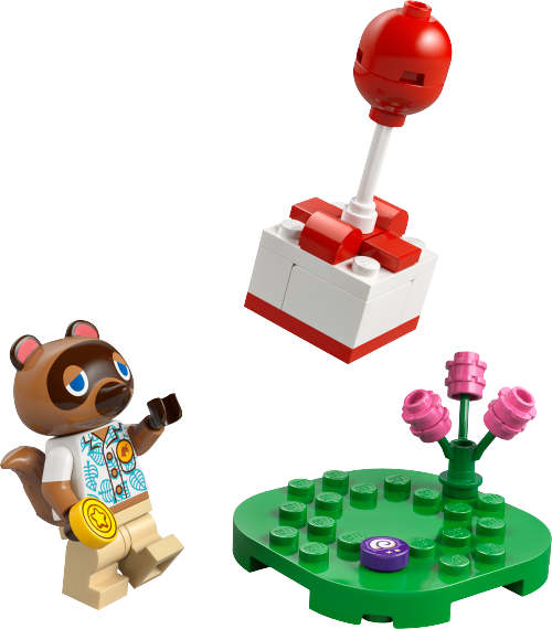 Caja de LEGO 30731 Tom Nook con regalo volador