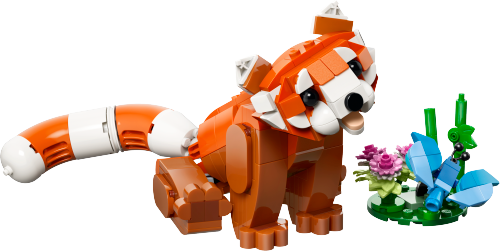 Caja de LEGO 31394 Simpáticos Animales: Panda Rojo