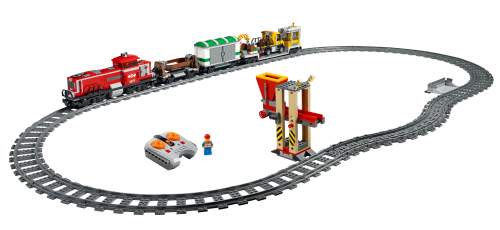 Red Cargo Train — LEGO set 3677