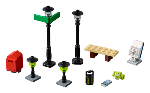 Caja de LEGO 40312 Farolas