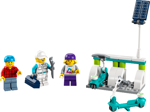 Scooter elettrici e stazione di ricarica — set LEGO 40526