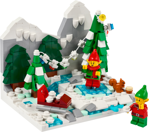 Caja de LEGO 40564 Escena Invernal con Elfos