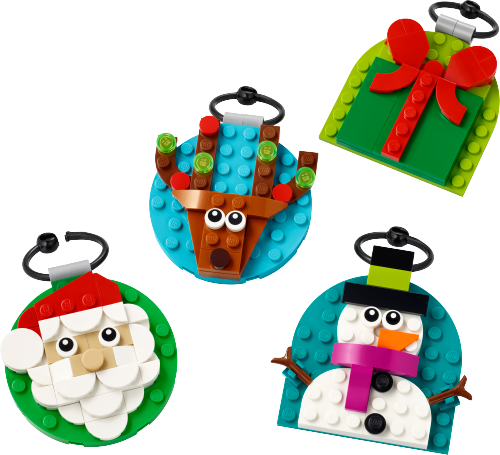 Selezione di decorazioni natalizie — set LEGO 40744