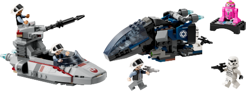 Dropship Imperiale vs. Scout Speeder dei Ribelli — set LEGO 40755