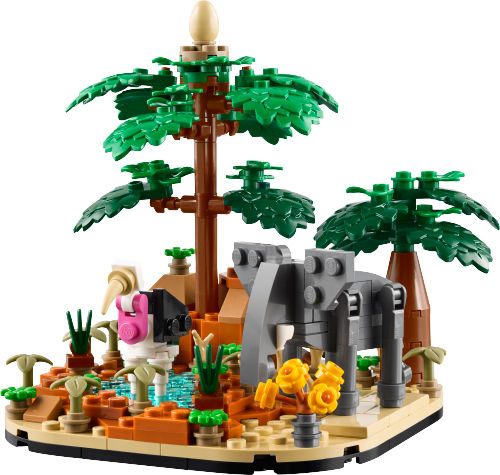 Caja de LEGO 40784 Diorama: Sabana Africana