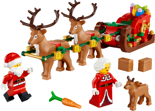 Caja de LEGO 40866 Aventura Festiva en Trineo de Papá Noel