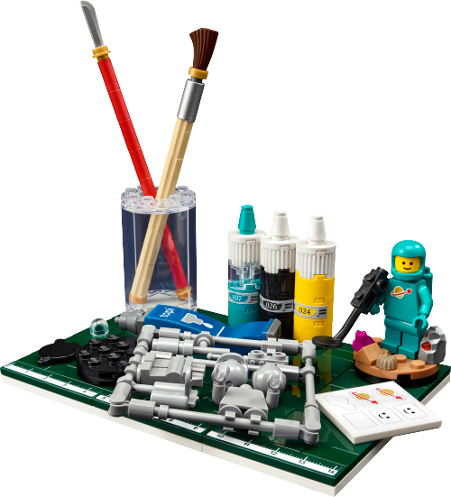 Caja de LEGO 40889 ¡Construye, Pinta y Juega!