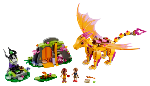 La grotta lavica del Dragone di fuoco — set LEGO 41175