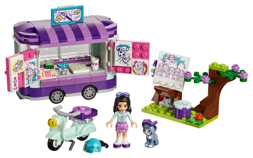 Lo stand dell'arte di Emma — set LEGO 41332
