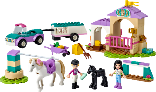 Addestramento equestre e rimorchio — set LEGO 41441