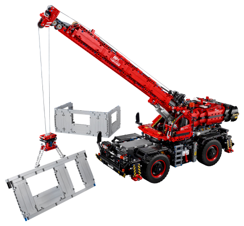 LEGO Technic Instruction Manual and Sticker Sheet for 42082 Rough Terrain Crane