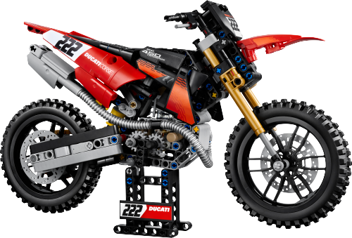 Caja de LEGO 42238 Moto Ducati Desmo450 MX Factory