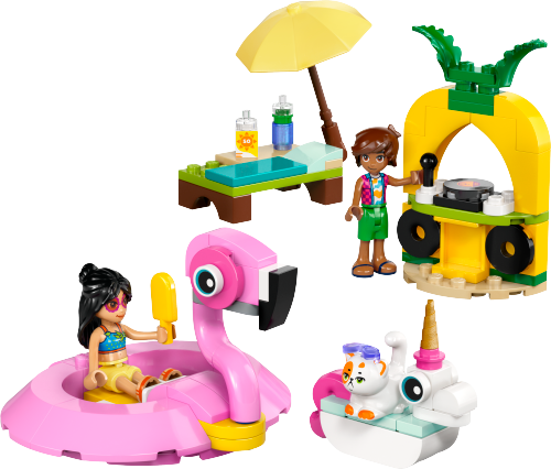 Unicorn & Flamingo Pool Party — LEGO set 42658