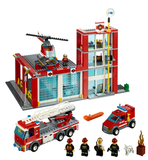 лего сити пожарная станция 60004 инструкция