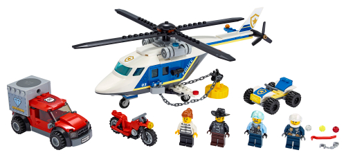Inseguimento sull'elicottero della polizia — set LEGO 60243