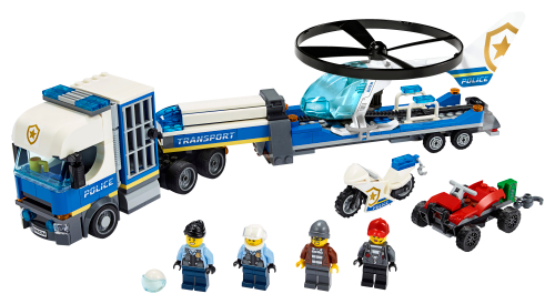 Trasportatore di elicotteri della polizia — set LEGO 60244