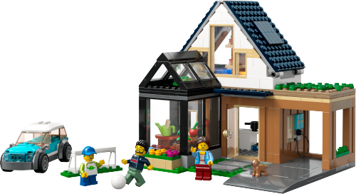 Family House and Electric Car — LEGO set 60398