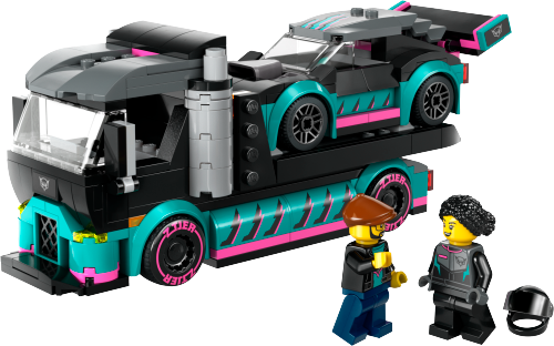 Auto da corsa e trasportatore — set LEGO 60406