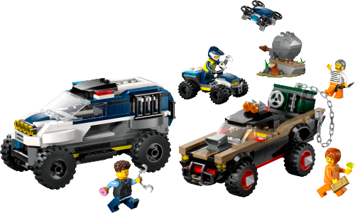 Inseguimento del fuoristrada della polizia — set LEGO 60449