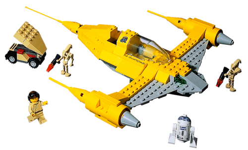 LEGO STAR WARS Tan Wedge 4 x 4 ref 4858 Set  7141 Naboo Fighter 