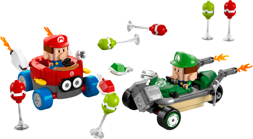 Mario Kart – Baby Mario vs. Baby Luigi — LEGO set 72034