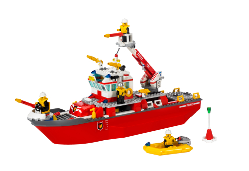 bateau de pompier lego