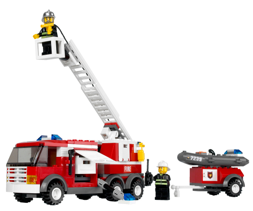 LEGO Set 7239 Feuerwehrauto ohne BA Fire Truck set without instruction 