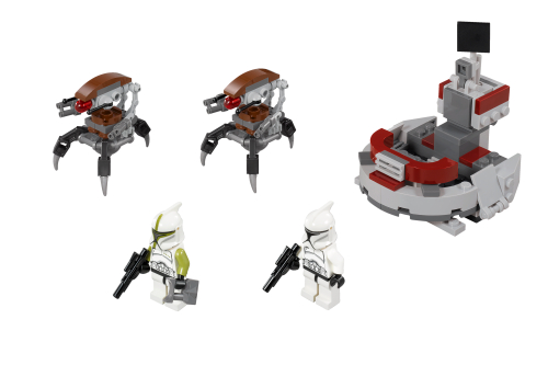 Clone Troopers™ vs. Droidekas™ — LEGO set 75000