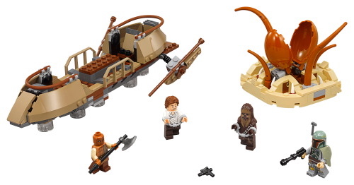Fuga dal deserto sullo skiff — set LEGO 75174