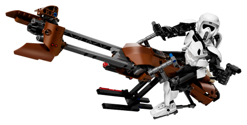 Scout Trooper e Speeder Bike — set LEGO 75532