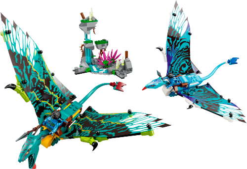 Il primo volo sulla banshee di Jake e Neytiri — set LEGO 75572