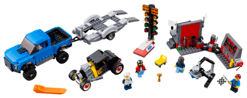 Ford F-150 Raptor e Hot Rod Ford Model A — set LEGO 75875