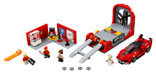 Ferrari FXX K e galleria del vento — set LEGO 75882