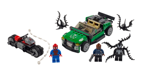 Spider-Man™: inseguimento sul ragno-ciclo — set LEGO 76004