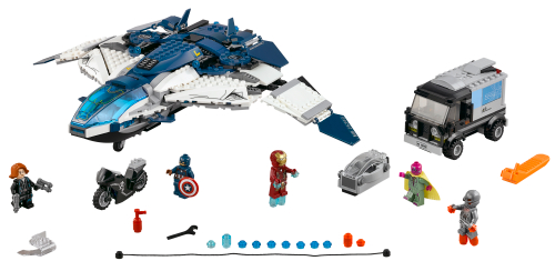 Inseguimento sul Quinjet degli Avengers — set LEGO 76032